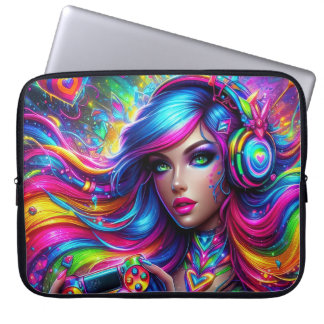 Housse Pour Ordinateur Portable Fille de gamer cool 