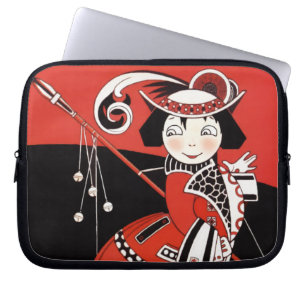 Housse Pour Ordinateur Portable Fille en rouge