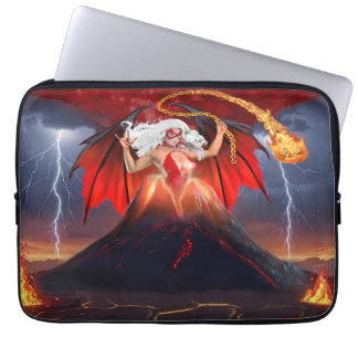 Housse Pour Ordinateur Portable Fille rebelle vampire : Évasion du volcan