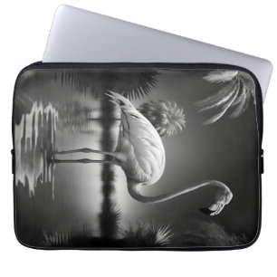 Housse Pour Ordinateur Portable Flamant rose dans une piscine
