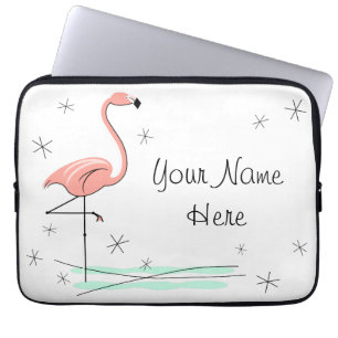 Housse Pour Ordinateur Portable Flamant rose Ocean Name
