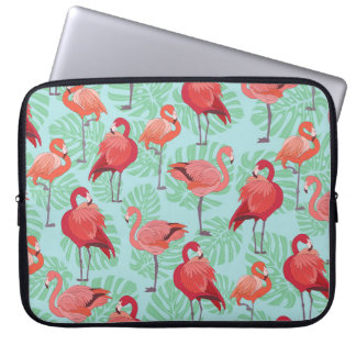Housse Pour Ordinateur Portable Flamants roses roses : Exotic Seamless Motif.