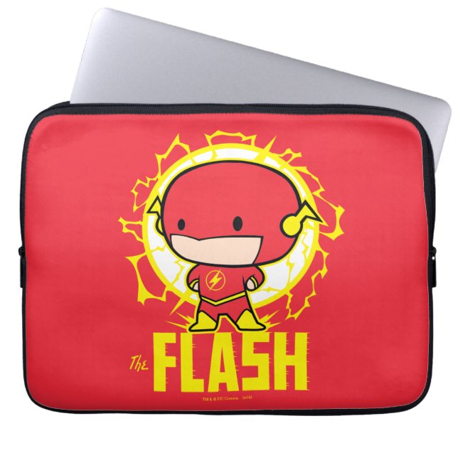 Housse Pour Ordinateur Portable Flash Chibi Avec Électricité (Devant)