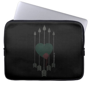 Housse Pour Ordinateur Portable Flèche Flèches percutées dans le coeur