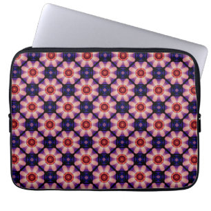 Housse Pour Ordinateur Portable Fleur abstraite géométrique