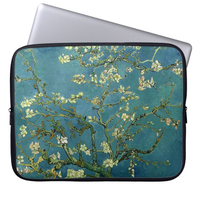 Housse Pour Ordinateur Portable Fleur de l'amande de Vincent van Gogh (Devant)