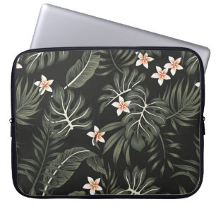 Housse Pour Ordinateur Portable Fleur de plumeria vintage tropicale, strelitzia, p
