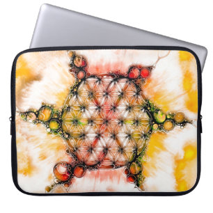 Housse Pour Ordinateur Portable Fleur de Vie - Colorées Voies 4