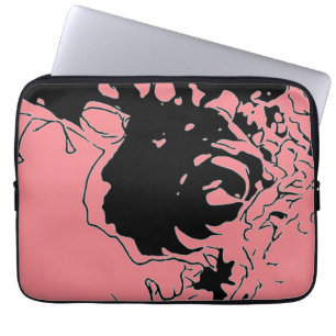 Housse Pour Ordinateur Portable Fleur Doodle