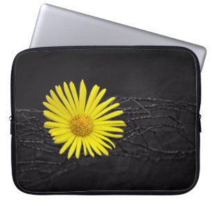 Housse Pour Ordinateur Portable Fleur jaune