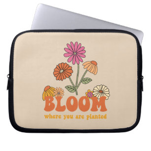 Housse Pour Ordinateur Portable Fleur Où vous êtes planté