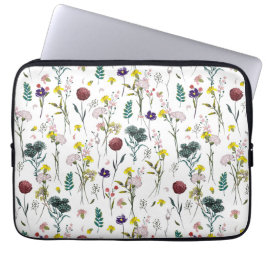 Housse Pour Ordinateur Portable Fleur Sauvage Vibrante