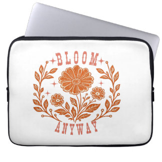 Housse Pour Ordinateur Portable Fleurir quand même