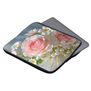 Housse Pour Ordinateur Portable Fleurs à l'élégance extravagante intemporelle