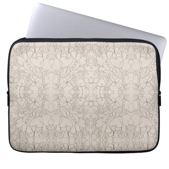 Housse Pour Ordinateur Portable Fleurs abondantes (Devant)