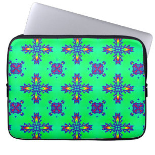 Housse Pour Ordinateur Portable Fleurs Artdeco dans le style rétro