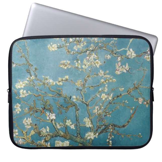 Housse Pour Ordinateur Portable Fleurs d'amandes, Peinture célèbre (Devant)