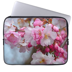 Housse Pour Ordinateur Portable Fleurs de cerisiers roses