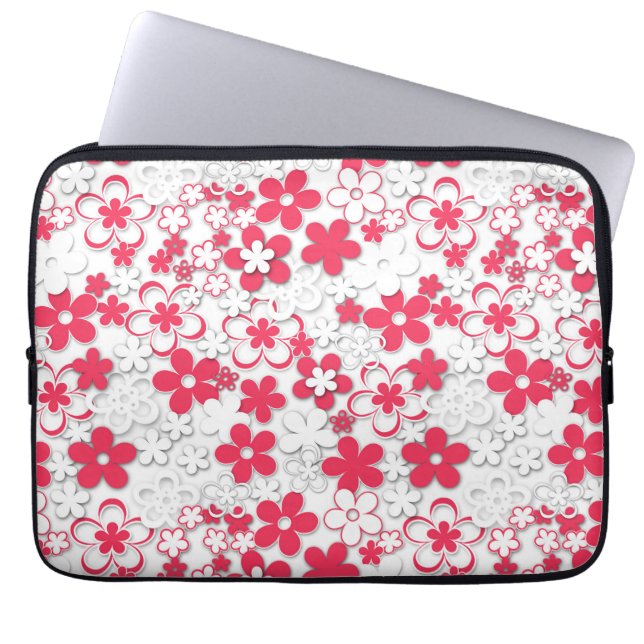 Housse Pour Ordinateur Portable Fleurs de papier (Devant)