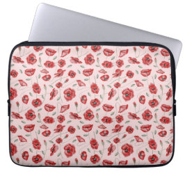 Housse Pour Ordinateur Portable Fleurs de pavot