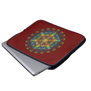 Housse Pour Ordinateur Portable FLEURS DE VIE / Blume des Lebens - Mandala III