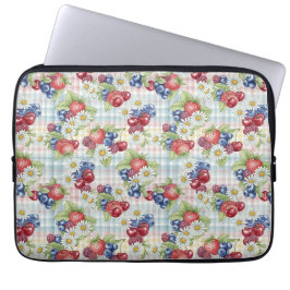 Housse Pour Ordinateur Portable Fleurs et Fruits