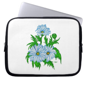 Housse Pour Ordinateur Portable Fleurs marguerites