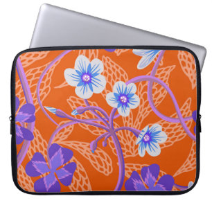 Housse Pour Ordinateur Portable Fleurs sauvages décoratifs fleuris. Bac à fleurs d