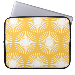Housse Pour Ordinateur Portable Fleurs simples : design sans couture scandinave.