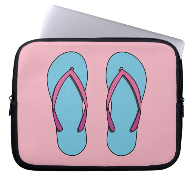 Housse Pour Ordinateur Portable Flip Flops de plage (Devant)
