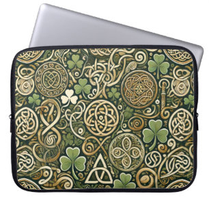 Housse Pour Ordinateur Portable Floraison Celtique