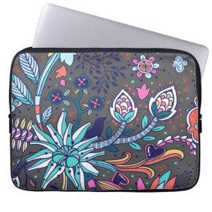 Housse Pour Ordinateur Portable Floral Et Glamour Motif Sans Maille Printemps