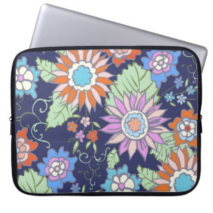 Housse Pour Ordinateur Portable Floral sans couture arrière - plan motif printemps