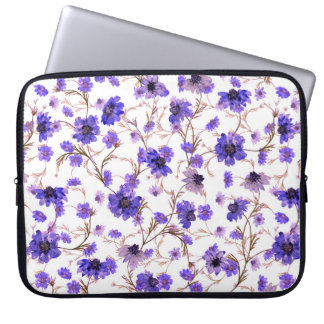 Housse Pour Ordinateur Portable Floral sans couture motif avec fleurs marigold
