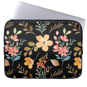 Housse Pour Ordinateur Portable Floral Surface Motif - Mode Aquarelle Ressort