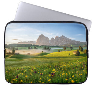 Housse Pour Ordinateur Portable Flowers Spring Alpe di Siusi Langkofel