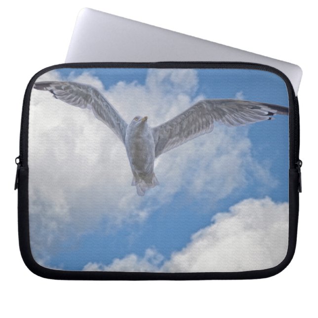 Housse Pour Ordinateur Portable Flux Goéland Oiseau Faune Oiseau Oiseau Cadeau (Devant)