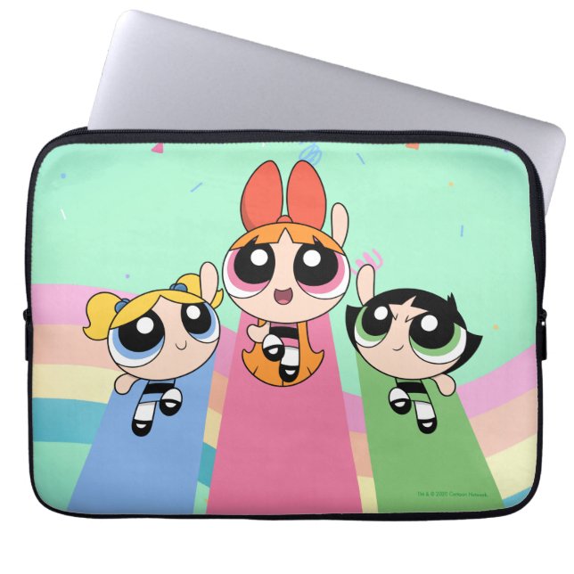 Housse Pour Ordinateur Portable Fly high Powerpuff (Devant)