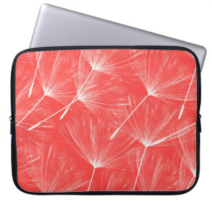 Housse Pour Ordinateur Portable Flying Dandelion Graines Vintage Arrière - plan.
