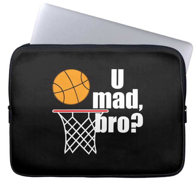 Housse Pour Ordinateur Portable Folie du basket-ball (Devant)