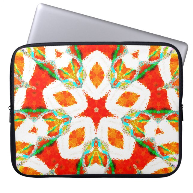 Housse Pour Ordinateur Portable Fonte colorée symétrique motif, céramique (Devant)