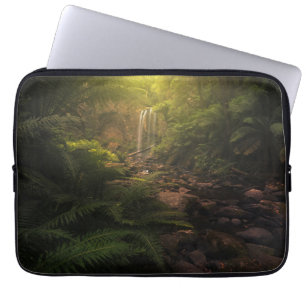 Housse Pour Ordinateur Portable Forêt Cascade Sunlight Highlights