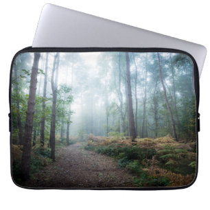 Housse Pour Ordinateur Portable Forêt Dark Foggy Woods Norfolk UK