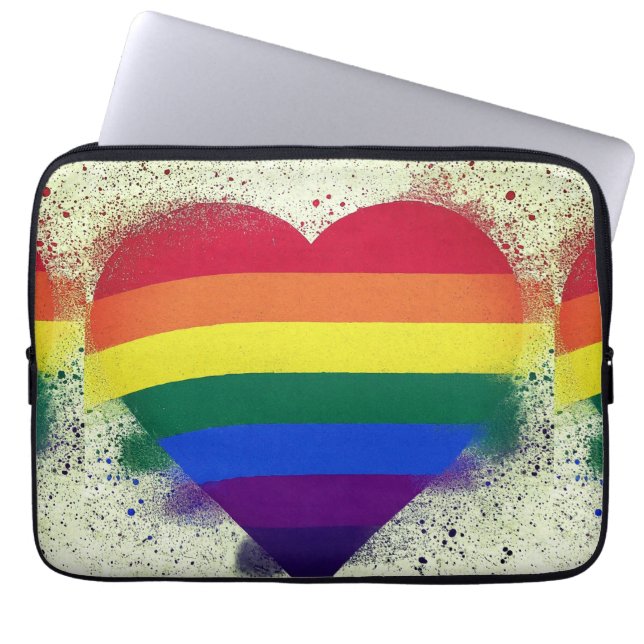 Housse Pour Ordinateur Portable Forme cardiaque (Devant)