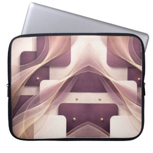 Housse Pour Ordinateur Portable Formes carrées art IA