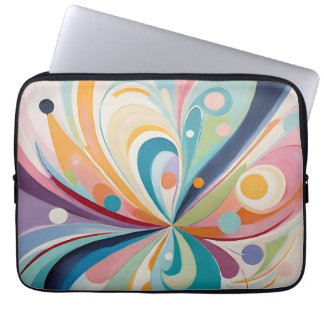 Housse Pour Ordinateur Portable Formes ondulées abstraites
