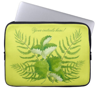 Housse Pour Ordinateur Portable Formulaires en vert sur un manteau de portable