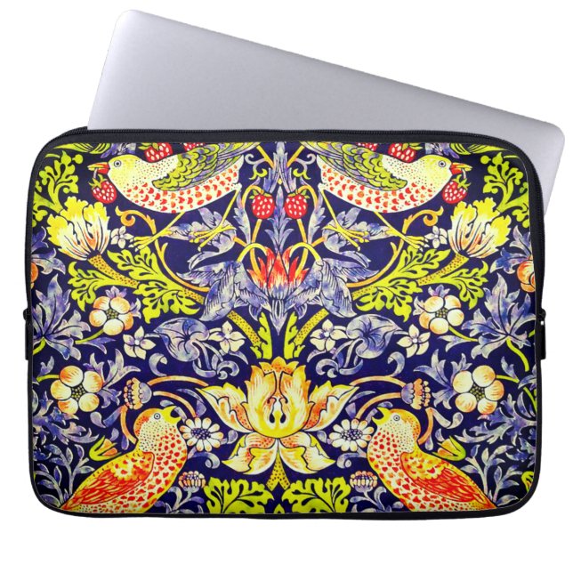 Housse Pour Ordinateur Portable Fraise Thief Oiseaux William Morris (Devant)