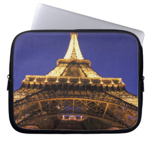 Housse Pour Ordinateur Portable FRANCE, Paris Tour Eiffel, vue du soir