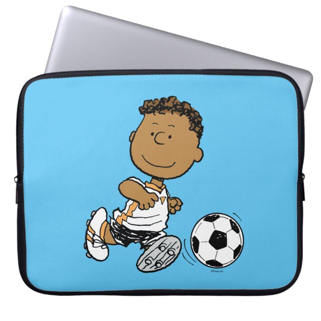 Housse Pour Ordinateur Portable Franklin Jouer Au Football (Devant)